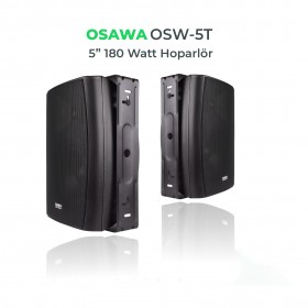 Osawa OSW - 5T Trafolu Cami Hoparlörü Siyah 12 Cm 180 W 5 İnç
